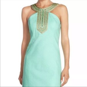 Lilly Pulitzer 0 Adelina Dress Beaded Gold